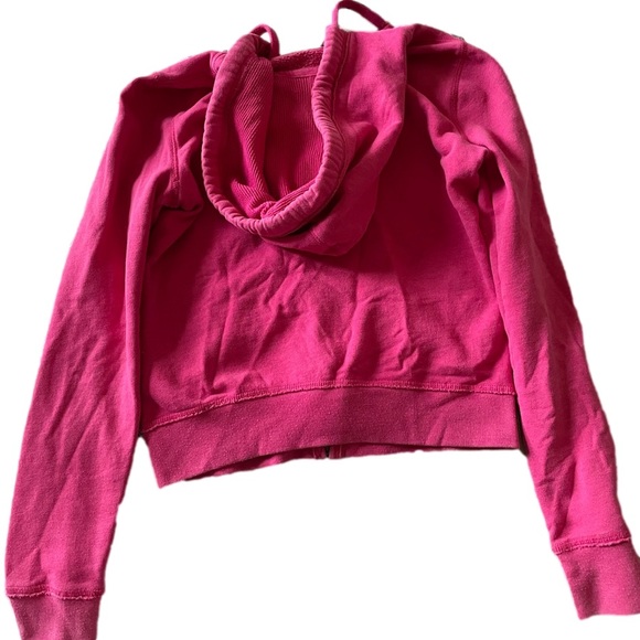 Hollister pink logo zip up sweater, size m - Picture 3 of 3